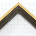 This medium depth floater frame features a 7/8 " depth. The frame comes in a Gold for a modern and classic finish.